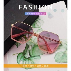 Sport Gold Plastic Sunglasses Trendy Sunglasses Women-Black frame white mercury - CX197Z9MWNK $18.75