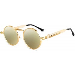 Round Vintage Sunglasses Gentlemen Glasses Fashion - CQ19778X8R0 $18.16