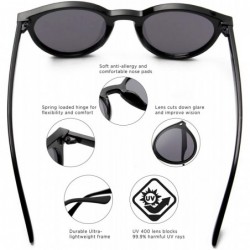 Oversized Retro Circle Round UV Protection Fashion Sunglasses for Men and Women - Red - CO18IQGUGGH $8.75