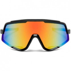 Sport Women Sport Sunglasses Oversized Rainbow Sunglasses Driving Cycling With UV 400 Protection - C418X03G9A7 $17.25