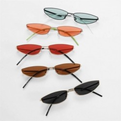 Cat Eye Women Sexy Cat Eye Sunglasses Vintage Metal Gradient Sun Glasses Ladies Small Frame Glasses UV400 - CZ19034UH5Z $11.19