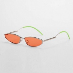 Cat Eye Women Sexy Cat Eye Sunglasses Vintage Metal Gradient Sun Glasses Ladies Small Frame Glasses UV400 - CZ19034UH5Z $11.19