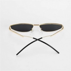 Cat Eye Women Sexy Cat Eye Sunglasses Vintage Metal Gradient Sun Glasses Ladies Small Frame Glasses UV400 - CZ19034UH5Z $11.19