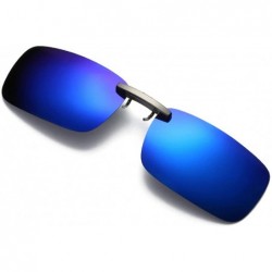 Square Night Vision Lens Driving Metal Polarized Clip On Glasses Classic Sunglasses - As the Picture - CR182SAXNRU $21.13