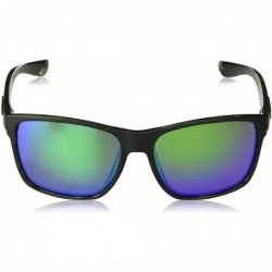 Sport Starlock Oval Sunglasses - Shiny Black Over Green Tortoise - C918QCK8NXI $45.83