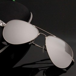 Rimless Design Men Aviation Sunglasses Classic Women Driving Alloy Frame Mirror Sun Glasses UV400 Gafas De Sol - Gold Tea - C...