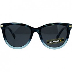 Butterfly Polarized Lens Sunglasses Womens Classic Butterfly Frame UV 400 - Blue - CF18E7HMDC5 $10.77