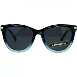 Butterfly Polarized Lens Sunglasses Womens Classic Butterfly Frame UV 400 - Blue - CF18E7HMDC5 $23.12