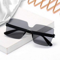 Rimless Fashion Sunglasses Women Ladies Red Yellow Square Sun Glasses Female Driving Shades UV400 Feminino - Orange - CP198ZY...