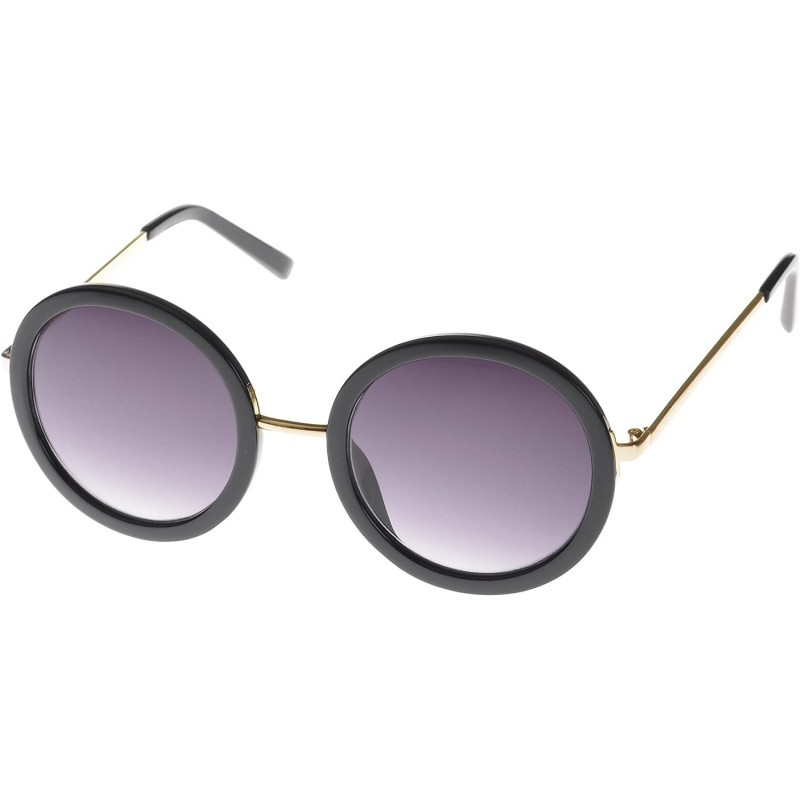 Oval Established Oval Fashion Sunglasses - Black-gold - CC11O10G1W3 $8.61