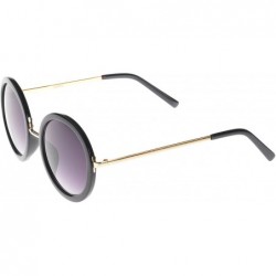 Oval Established Oval Fashion Sunglasses - Black-gold - CC11O10G1W3 $8.61