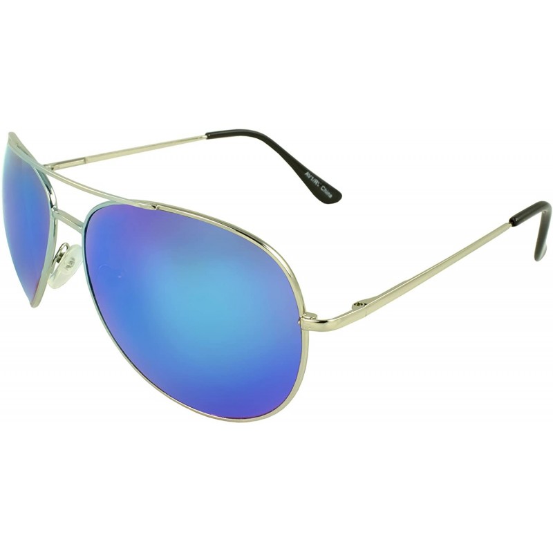 Aviator TUAV1RV Pilot Fashion Aviator Sunglasses - Blue - C011F79R2Y3 $11.07