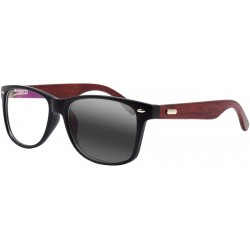 Oversized Mens Acetate Wooden Oversized Rx-able UV Transition Photochromic Reading Glasses - Black - CJ18LGEQXU8 $35.31