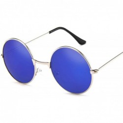 Round Round Glasses Men Women Steampunk Sunglasses Vintage Sunglasse Er 2020 New Mirror UV400 - Tea - CI199CC87XZ $25.60