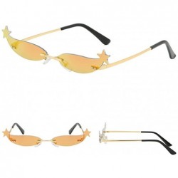 Oversized Fashion Man Women Irregular Shape Sunglasses Glasses Vintage Retro Style 2019 Fashion - D - CV18TH7G82I $10.91