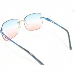 Round New Stylish Aviator UV Protected Unisex Sunglasses - Sky Blue - C718XTUXHO0 $13.78