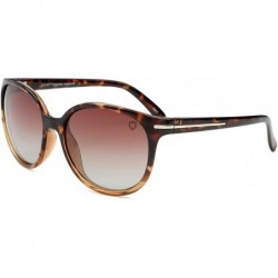 Oversized Polarized Sunglasses for Women - LP10509 - Tortoiseshell / Brown Gradient Lens - CM18IL69RXE $13.27