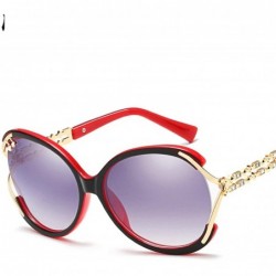 Sport Classic style Rectangle Crystal Legs Sunglasses for Women PC UV400 Sunglasses - Red - C818SARCU5X $27.64
