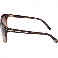 Oversized Polarized Sunglasses for Women - LP10509 - Tortoiseshell / Brown Gradient Lens - CM18IL69RXE $13.27