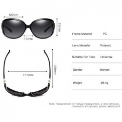 Oversized Polarized HD TAC Sunglasses for Women Ladies Vintage Retro Round Mirrored Lens UV400 Protection - C - CF198NXOQ08 $...