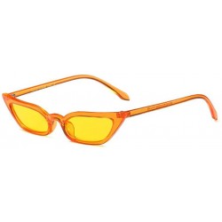 Goggle Goggles Vintage Cat Eye Sunglasses Candy Color Small frame sunglasses - C1 - CM18CHX4Z3A $26.62
