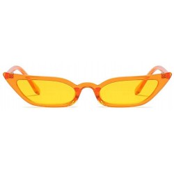 Goggle Goggles Vintage Cat Eye Sunglasses Candy Color Small frame sunglasses - C1 - CM18CHX4Z3A $26.62