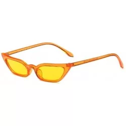 Goggle Goggles Vintage Cat Eye Sunglasses Candy Color Small frame sunglasses - C1 - CM18CHX4Z3A $26.62