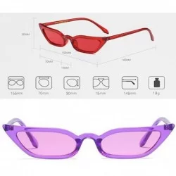 Goggle Goggles Vintage Cat Eye Sunglasses Candy Color Small frame sunglasses - C1 - CM18CHX4Z3A $26.62