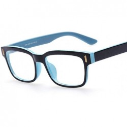 Goggle Women Spectacles Square Eyeglasses Frame Men Optical Eye Glasses Frame - Blue - CL182OGCYA2 $18.86