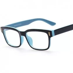 Goggle Women Spectacles Square Eyeglasses Frame Men Optical Eye Glasses Frame - Blue - CL182OGCYA2 $18.86