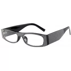 Square Cool Sunglasses-Vintage Retro Glasses Unisex Fashion Small Frame Sunglasses Eyewear (F) - F - CN18R53KT87 $18.07