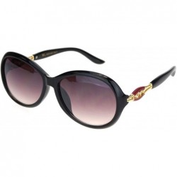Butterfly Womens 90s Rhinestone Bling Jewel Butterfly Sunglasses - Black Red - C118NWSOOMU $23.32