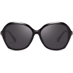 Oversized Polarized Sunglasses large frame sunglasses drill-in female anti-ultraviolet ray - B - CV18Q0EXRLK $28.81