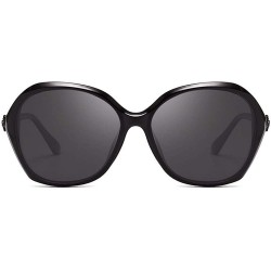 Oversized Polarized Sunglasses large frame sunglasses drill-in female anti-ultraviolet ray - B - CV18Q0EXRLK $28.81