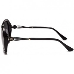 Oversized Polarized Sunglasses large frame sunglasses drill-in female anti-ultraviolet ray - B - CV18Q0EXRLK $28.81