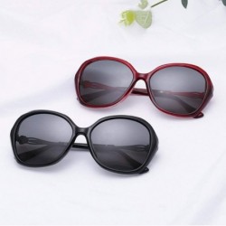 Oversized Polarized Sunglasses large frame sunglasses drill-in female anti-ultraviolet ray - B - CV18Q0EXRLK $28.81