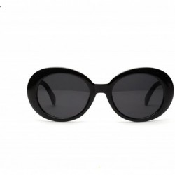 Round Sunglasses for Women Round Vintage Sunglasses Retro Sunglasses Circle Eyewear Glasses UV 400 Protection - Black - CZ18O...
