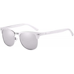 Aviator Men's Polarized Sunglasses All-Aluminum-Magnesium Sunglasses Classic Driver's Sunglasses - F - CQ18QS0CO9I $37.02