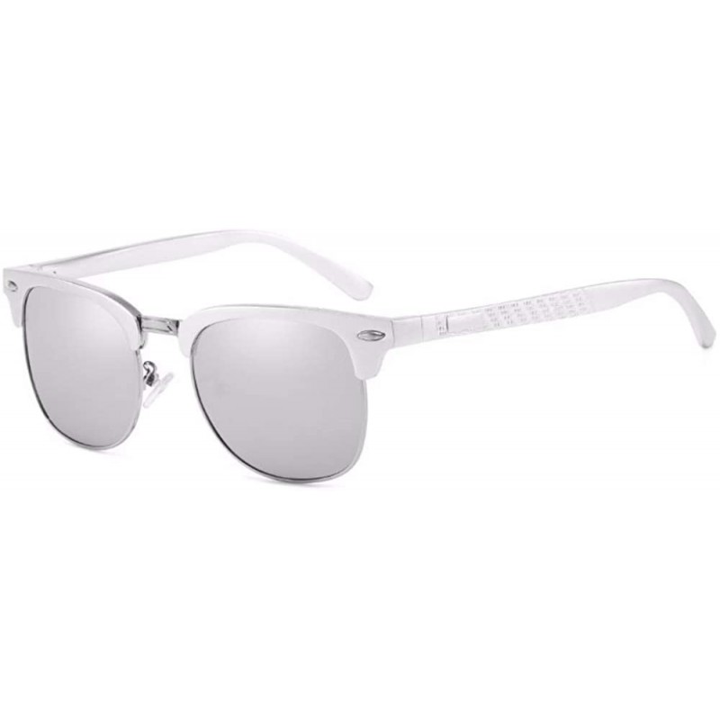 Aviator Men's Polarized Sunglasses All-Aluminum-Magnesium Sunglasses Classic Driver's Sunglasses - F - CQ18QS0CO9I $37.02