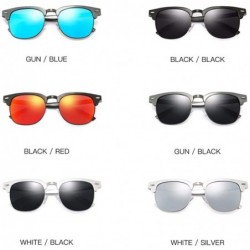 Aviator Men's Polarized Sunglasses All-Aluminum-Magnesium Sunglasses Classic Driver's Sunglasses - F - CQ18QS0CO9I $37.02