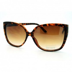 Butterfly Oversized Butterfly Frame Sunglasses Womens Chic Celebrity Fashion Shades - Tortoise - CP11DEZ8K2P $21.13