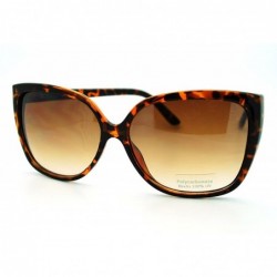 Butterfly Oversized Butterfly Frame Sunglasses Womens Chic Celebrity Fashion Shades - Tortoise - CP11DEZ8K2P $12.90