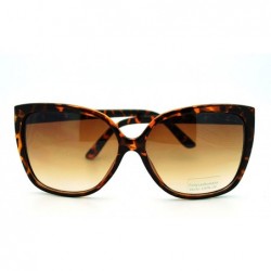 Butterfly Oversized Butterfly Frame Sunglasses Womens Chic Celebrity Fashion Shades - Tortoise - CP11DEZ8K2P $12.90