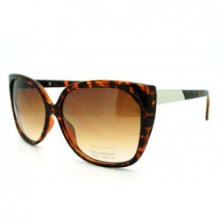 Butterfly Oversized Butterfly Frame Sunglasses Womens Chic Celebrity Fashion Shades - Tortoise - CP11DEZ8K2P $12.90