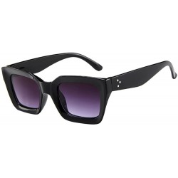 Sport Polarized Sunglasses Riding Square Driving Women Sunglasses Rectangular Fashion punk Sun Glasses - D - CU196Z0SNMI $7.60