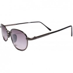 Rectangular Classic Genuine Vintage 80s 90s Style Hip Rectangle Sunglasses - Gunmetal - CA18WEC3HOC $26.68