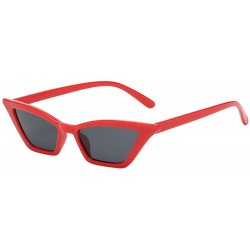 Square Women's Vintage Cat Eye Sunglasses Ladies Luxury 90's Cateye Sunglasses Retro UV400 Protective Square Eyewear - F - CF...