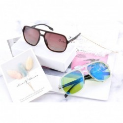 Rectangular Men Oversize Polarized Sunglasses UV400 Protection Sun Outdoor Eyeglasses - SH2002 - C3 - CG1938NZMIC $21.01