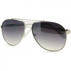 Aviator Square Aviator Sunglasses Designer Fashion Navigator Unisex - White - C011S2W665N $18.27