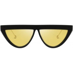 Rimless Vintage Small Semicircle Shape Sunglasses Glasses Retro Style For Unisex Women Men - G - C7196LWLNQH $18.99